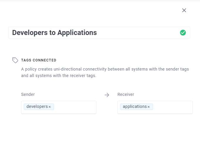 Creating a policy before Access Controls