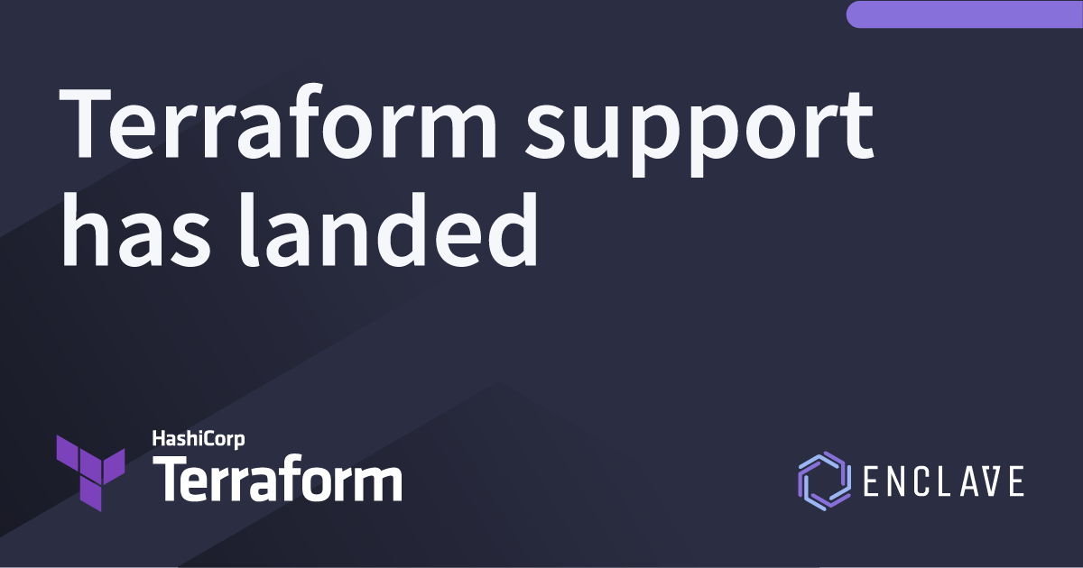 Terraform Support Has Landed